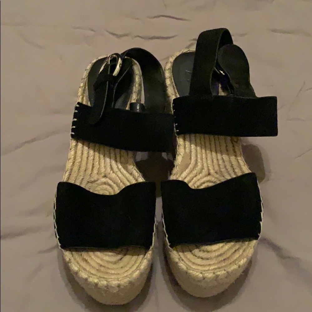 Marc Fisher - Espadrille Platform - Black - 6.5